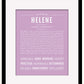 Helene | Name Art Print