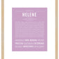 Helene | Name Art Print