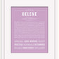 Helene | Name Art Print