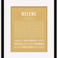 Helene | Name Art Print