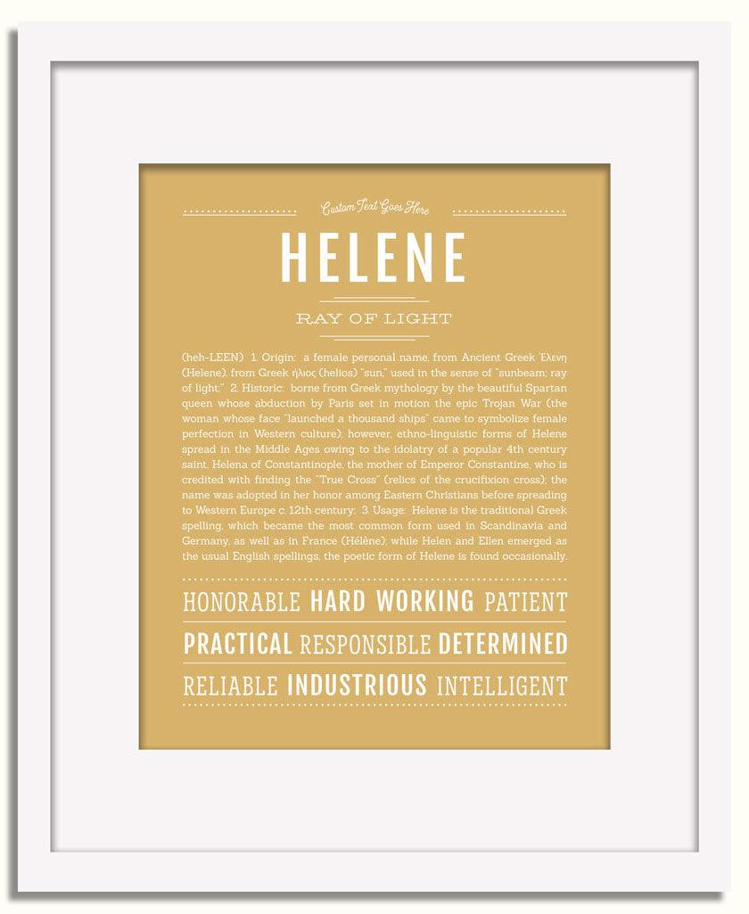 Frame Options | Matte Gold | White Frame, Matted