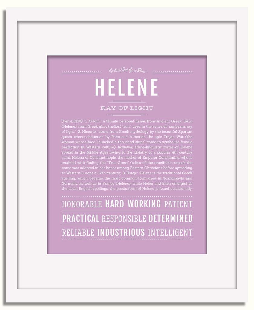 Frame Options | Lilac | White Frame, Matted