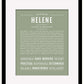 Helene | Name Art Print