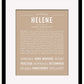 Helene | Name Art Print