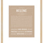 Helene | Name Art Print
