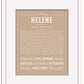 Helene | Name Art Print