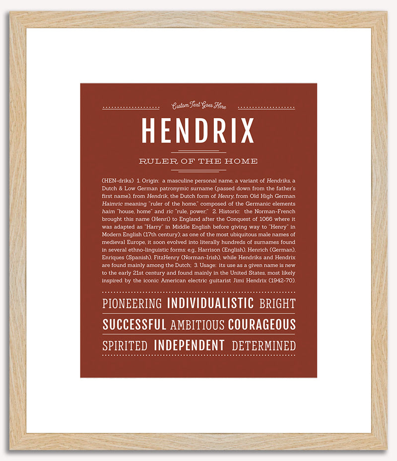 Hendrix | Name Art Print