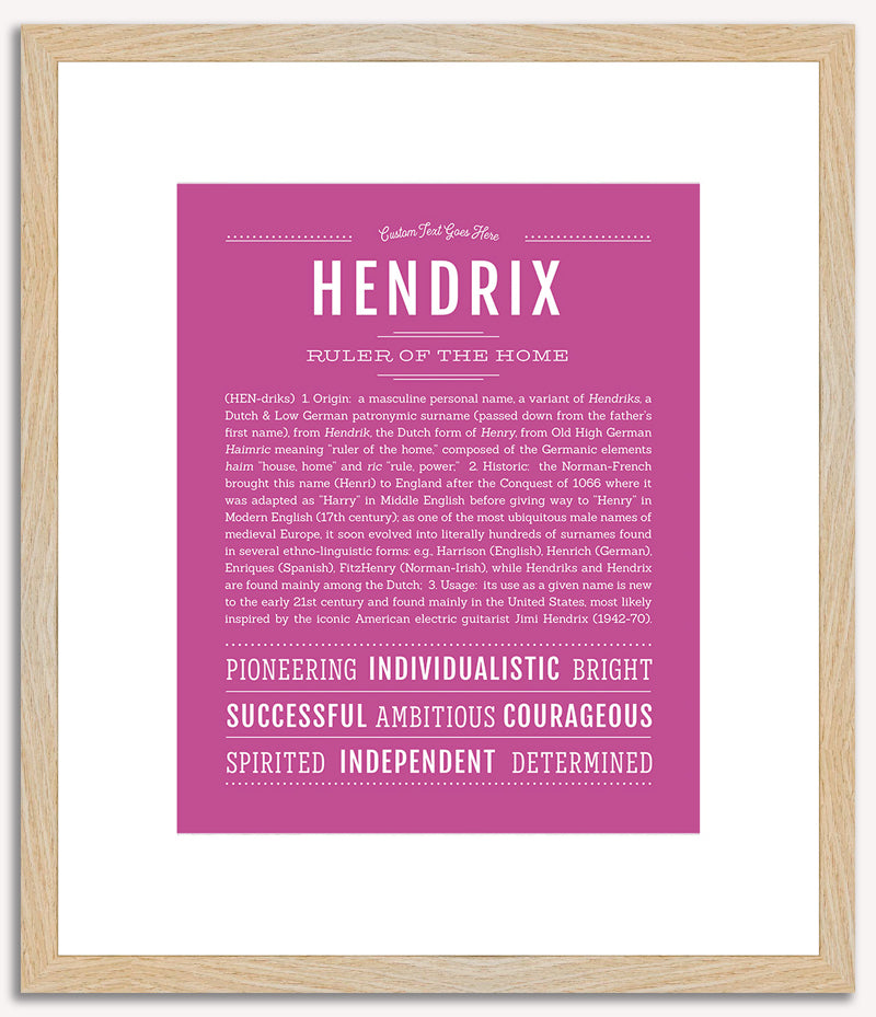 Hendrix | Name Art Print