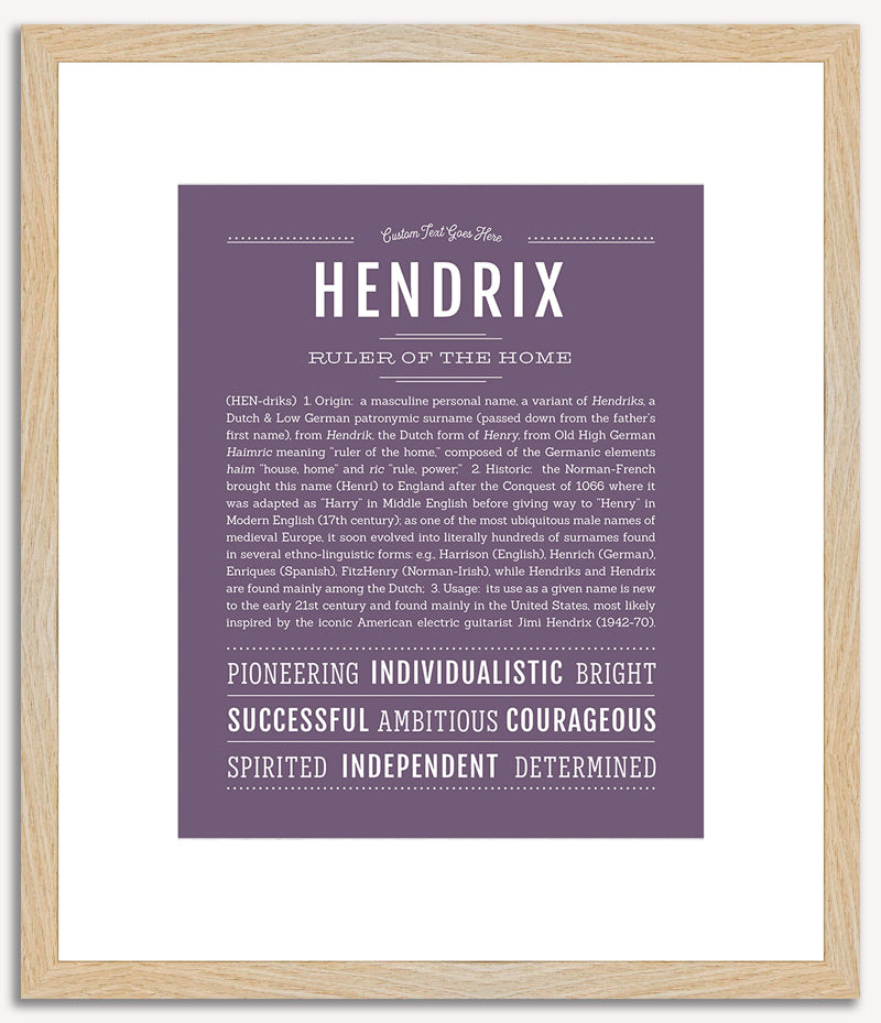 Hendrix | Name Art Print