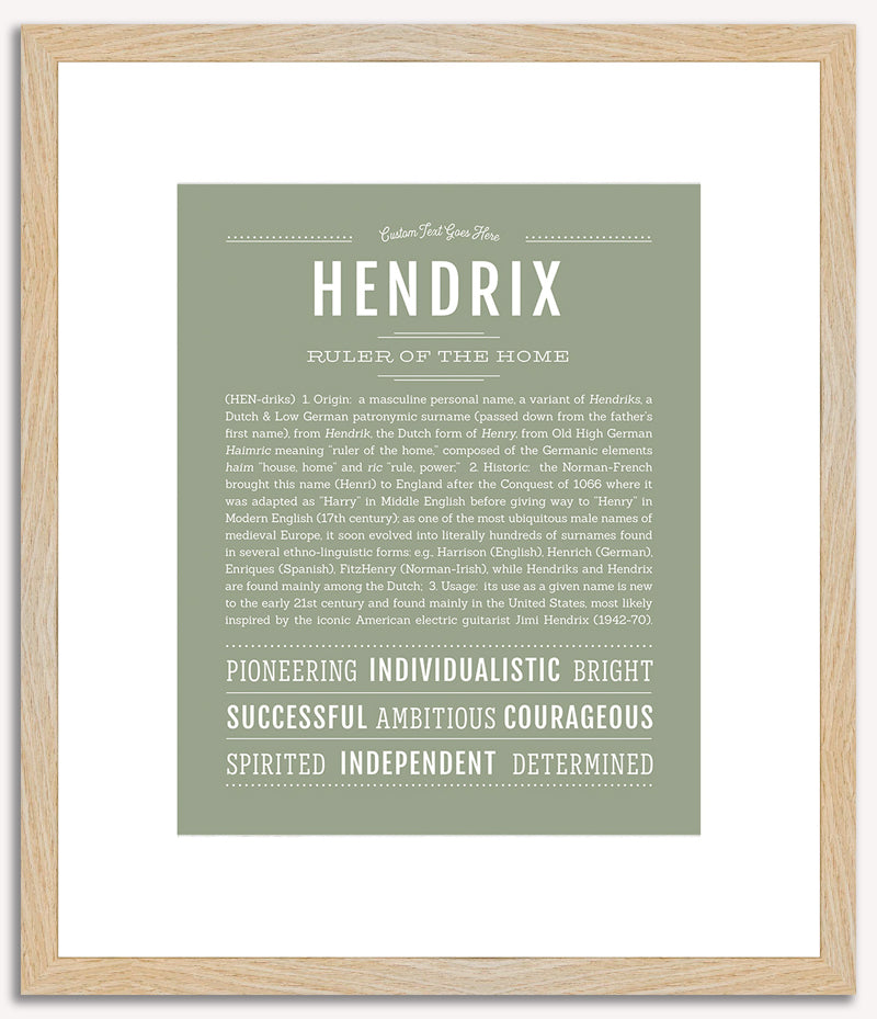 Hendrix | Name Art Print