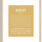 Henley | Name Art Print