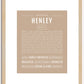 Henley | Name Art Print