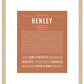 Henley | Name Art Print