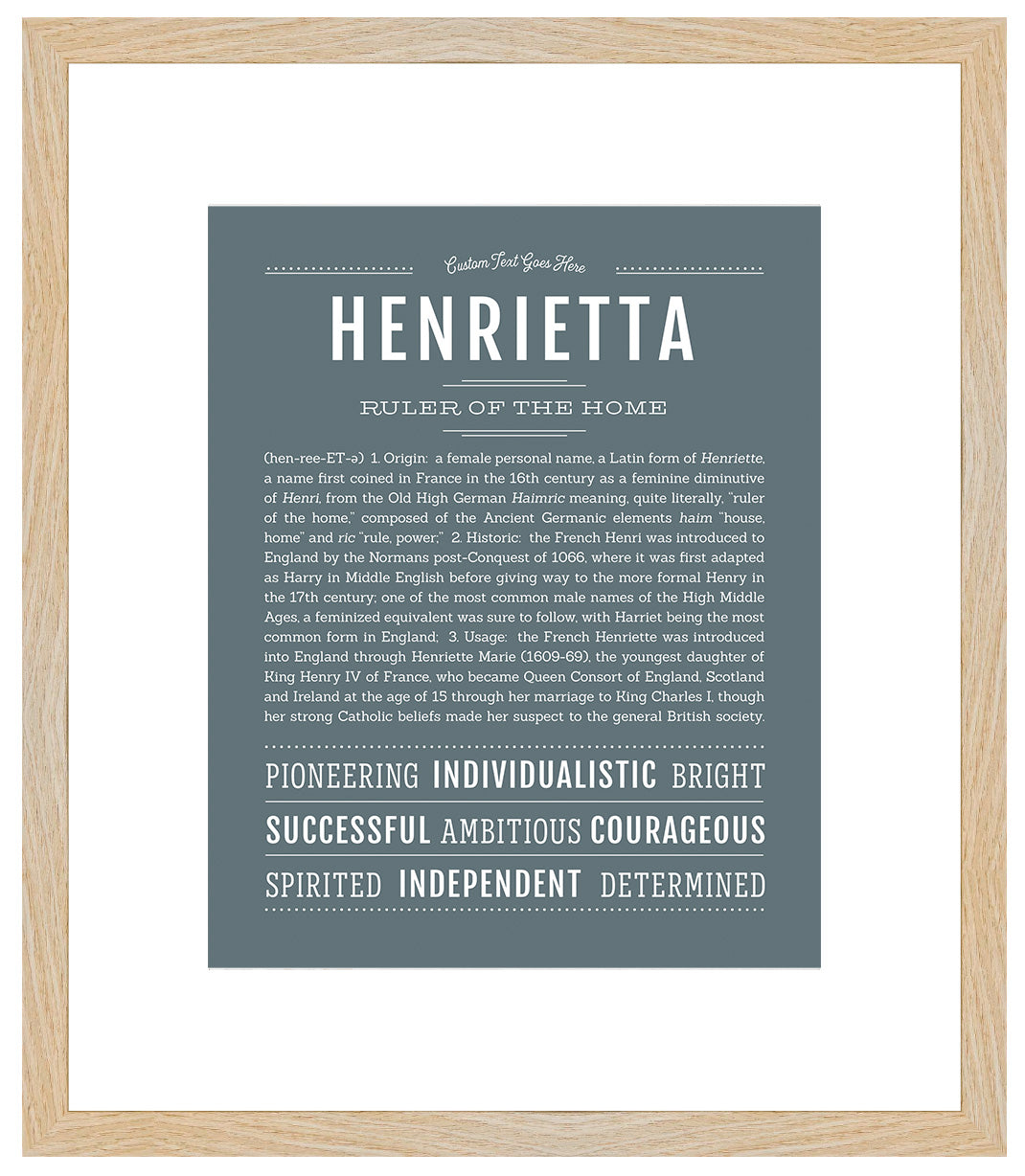 Henrietta | Name Art Print