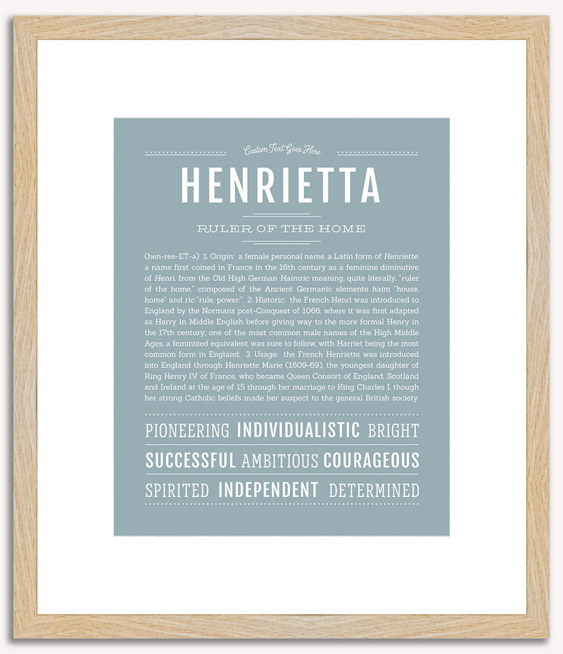 Henrietta | Name Art Print