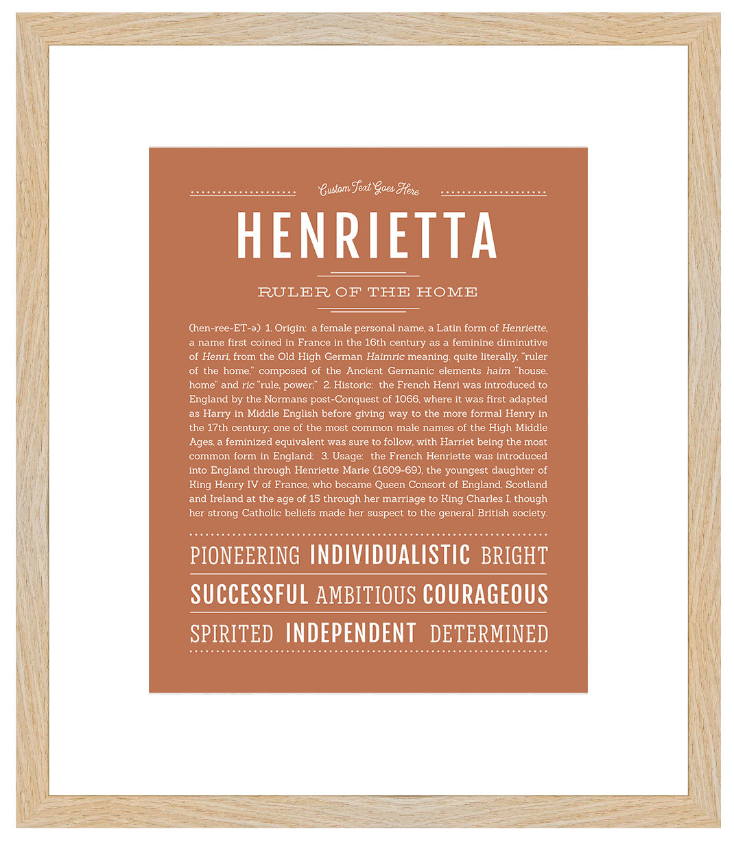 Henrietta | Name Art Print