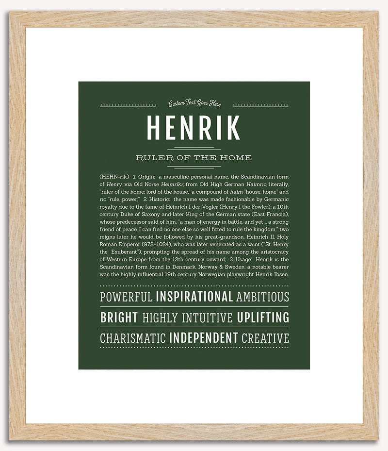 Henrik | Name Art Print