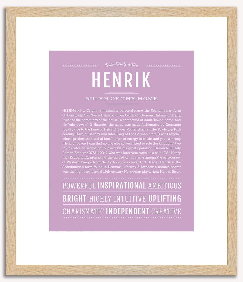 Henrik | Name Art Print