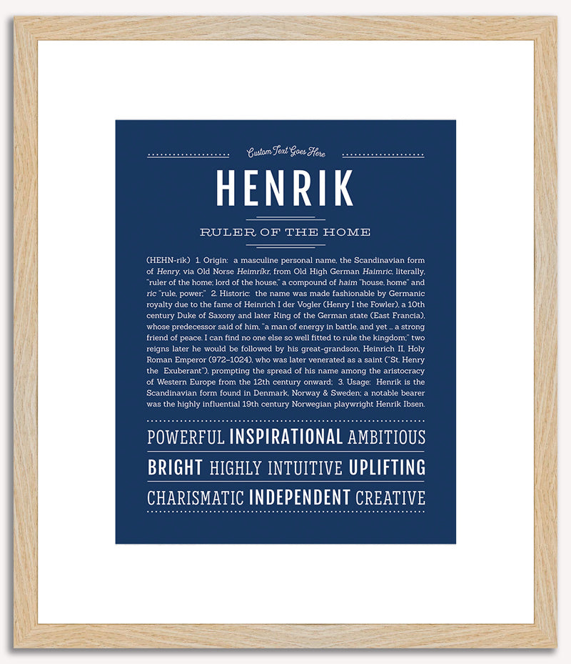 Henrik | Name Art Print