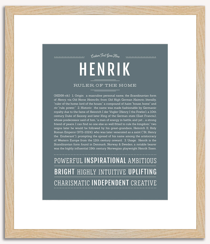 Henrik | Name Art Print