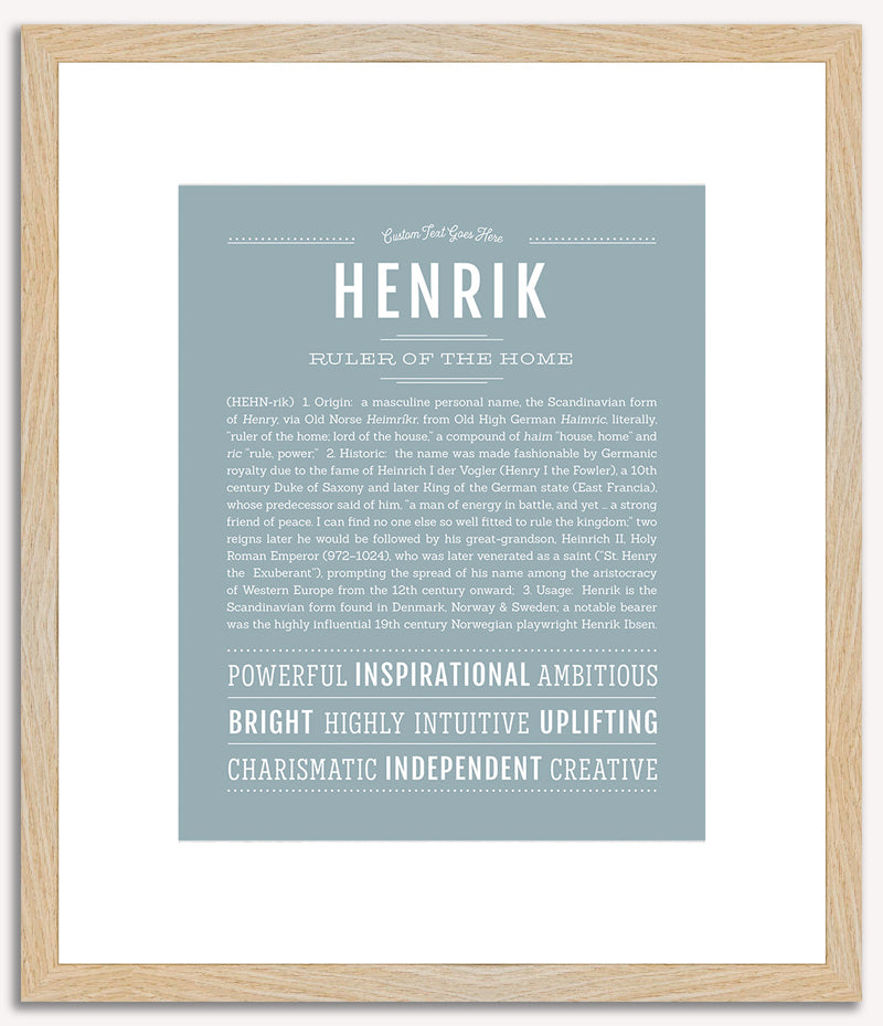 Henrik | Name Art Print