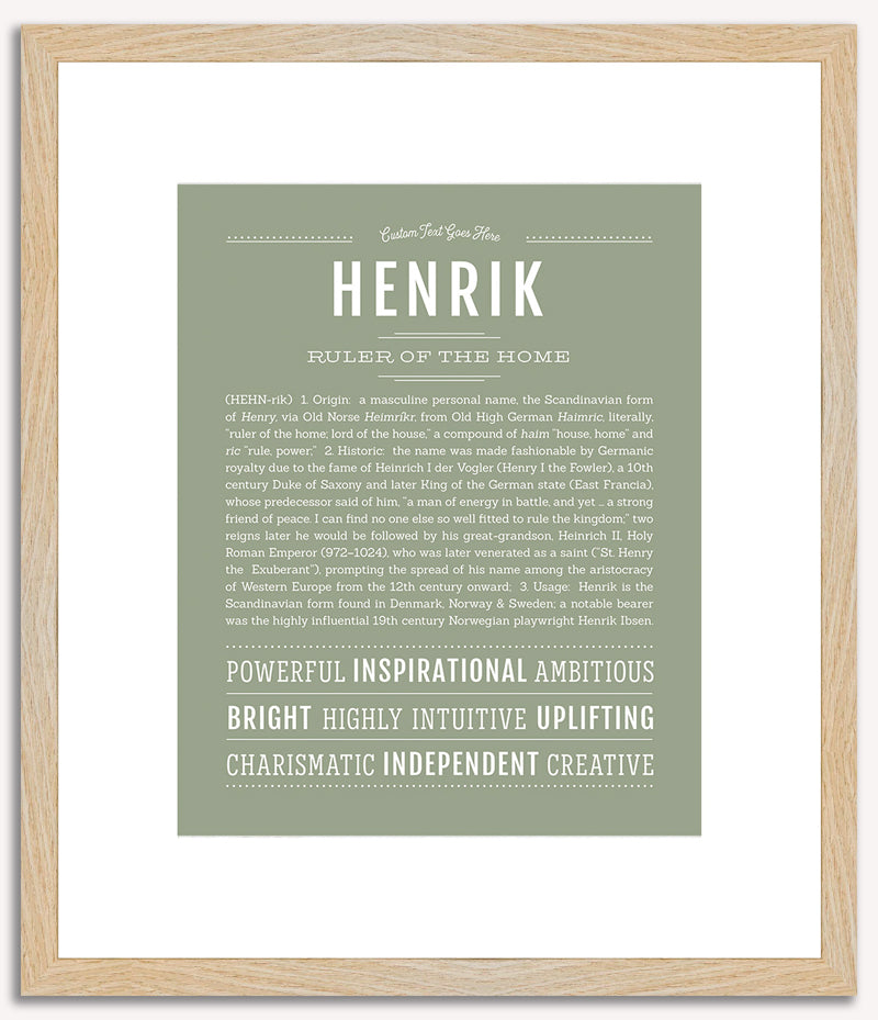 Henrik | Name Art Print