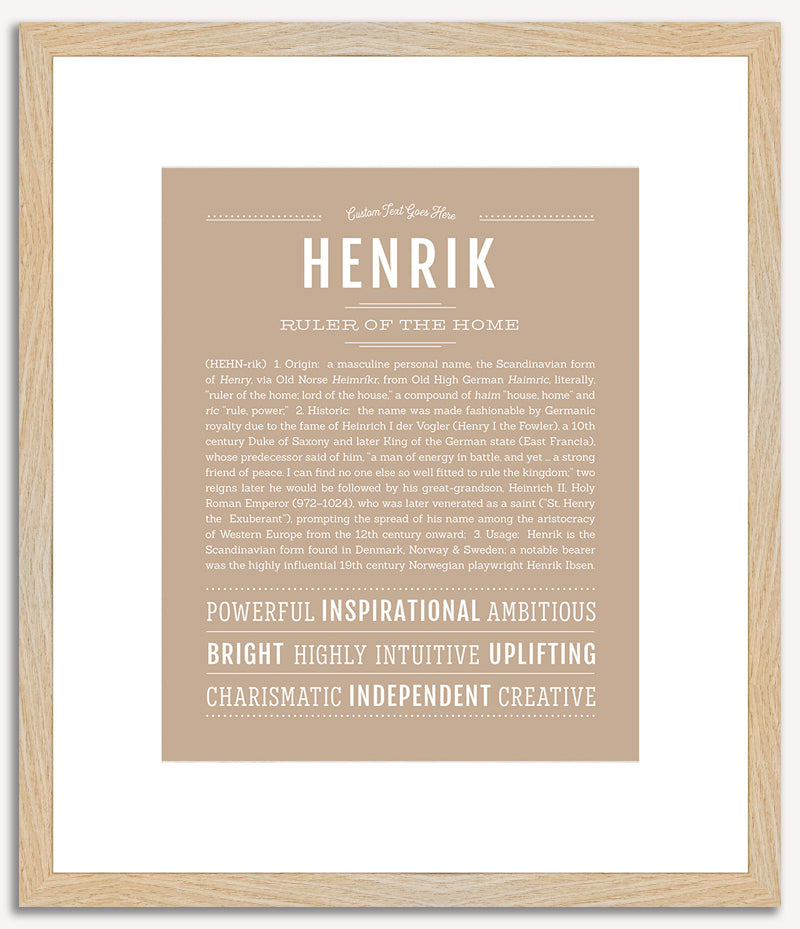 Henrik | Name Art Print