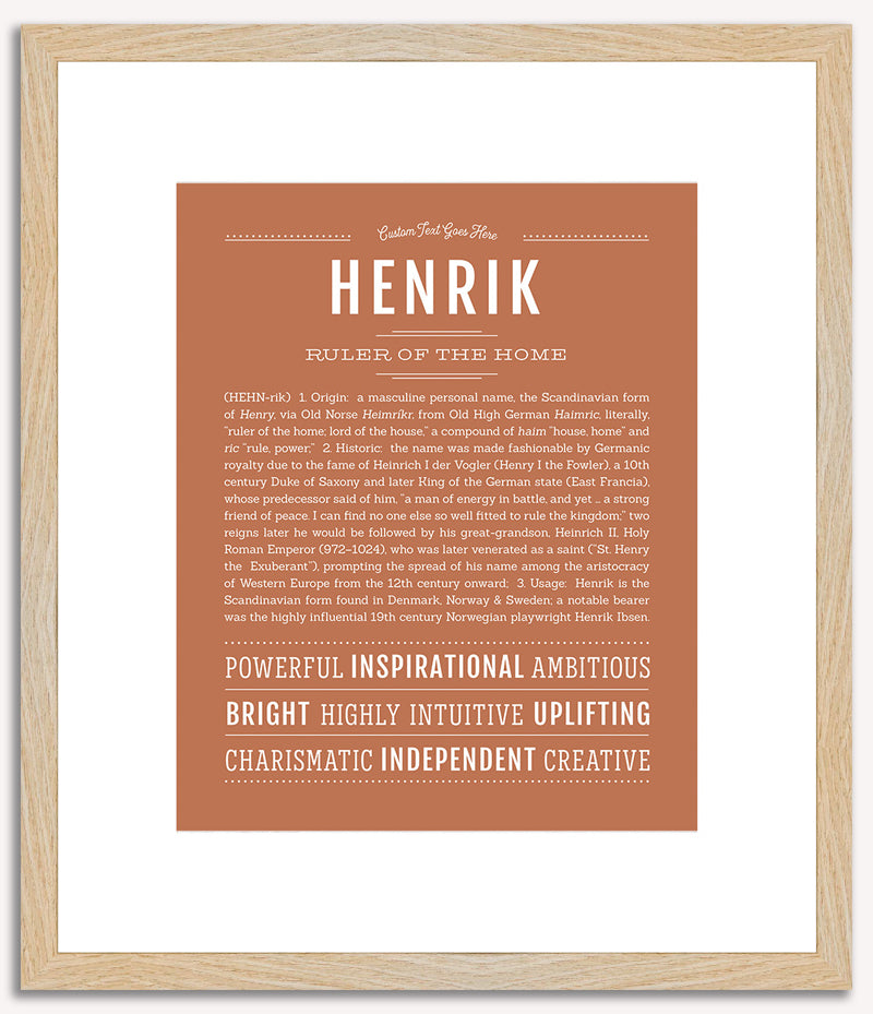 Henrik | Name Art Print