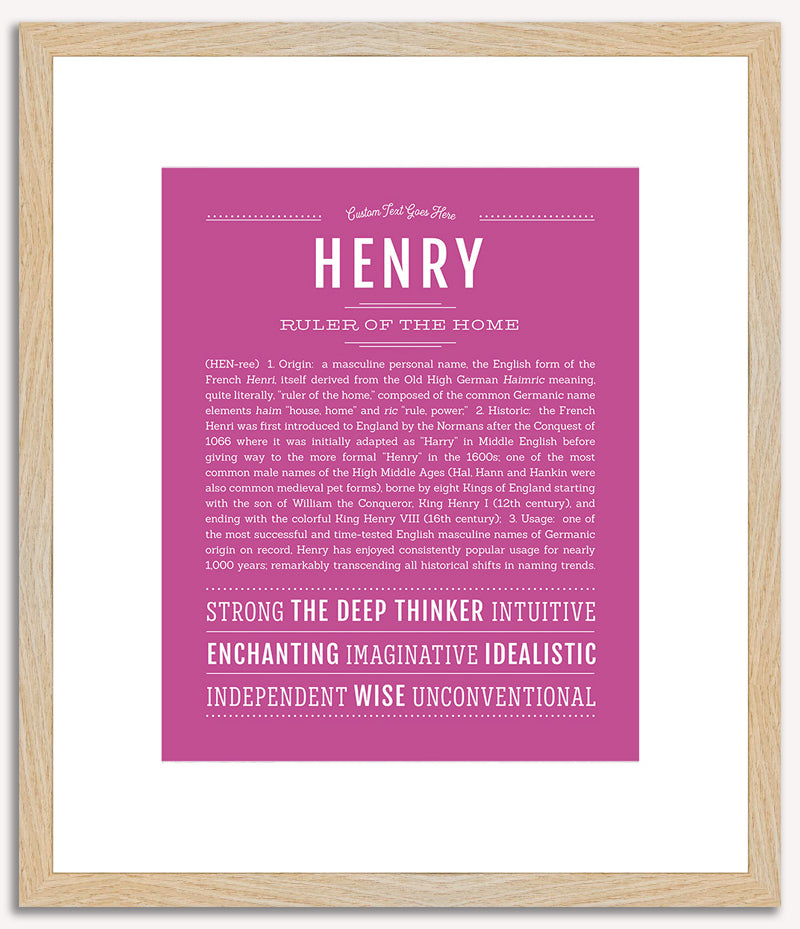 Henry | Name Art Print