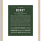 Henry | Name Art Print