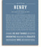 Henry | Name Art Print – Name Stories