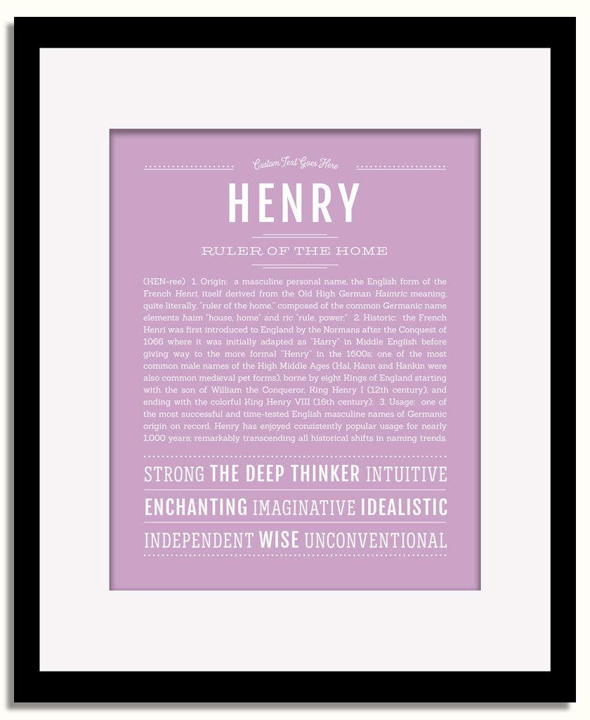 Frame Options | Lilac | Black Frame, Matted