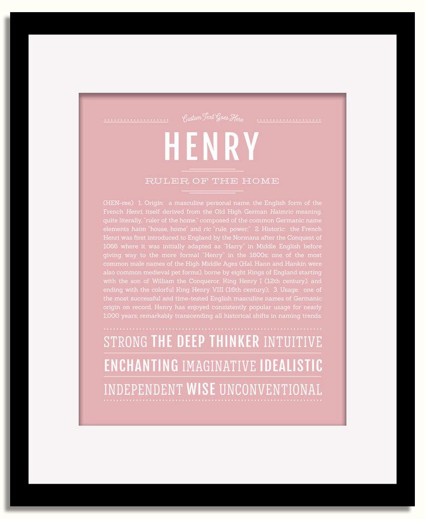 Frame Options | Dusty Rose | Black Frame, Matted