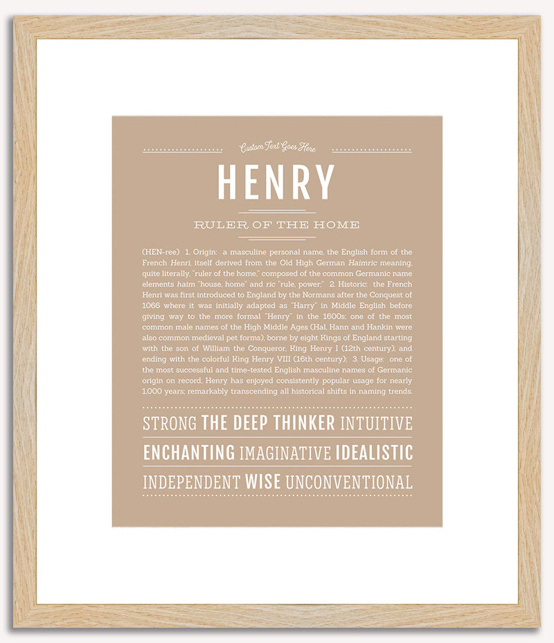 Henry | Name Art Print