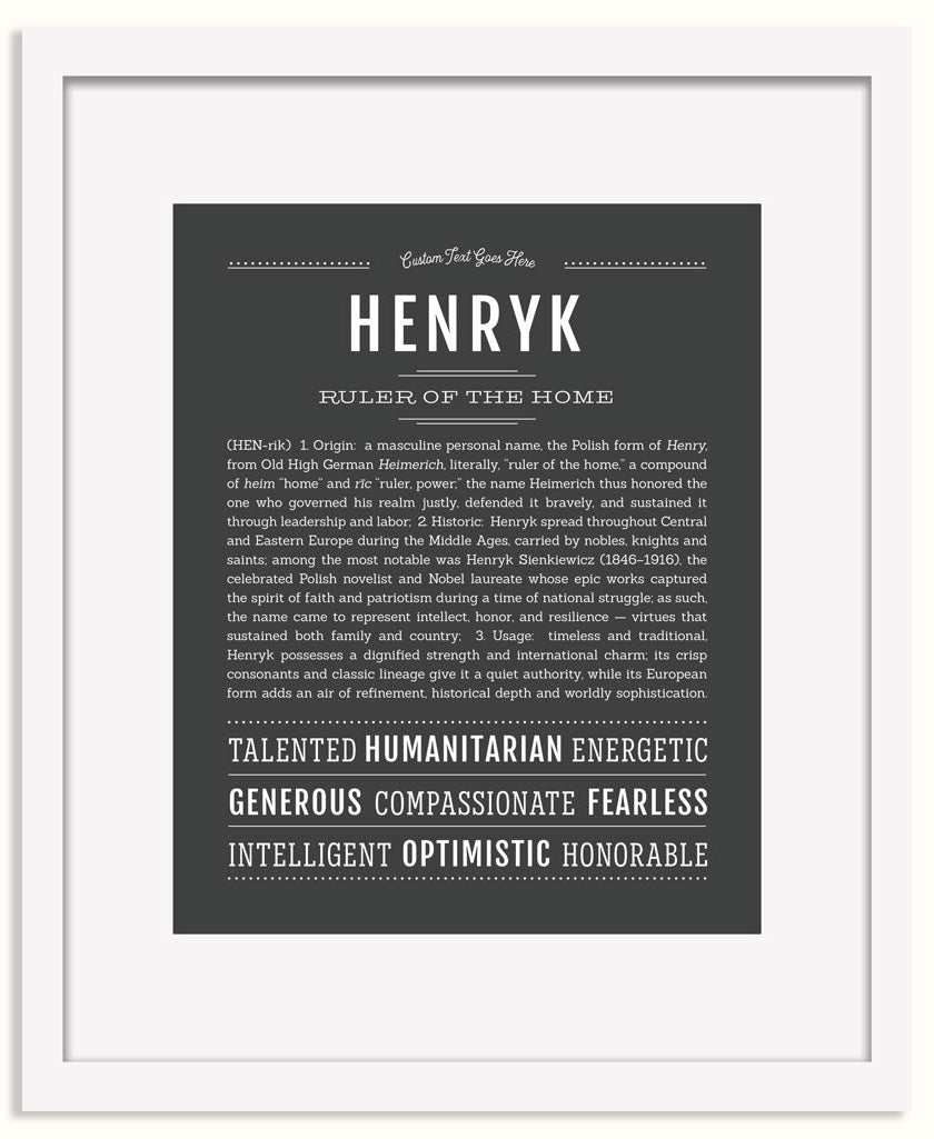 Frame Options | Charcoal Gray | White Frame, Matted