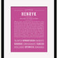 Frame Options | Dark Pink | Black Frame, Matted
