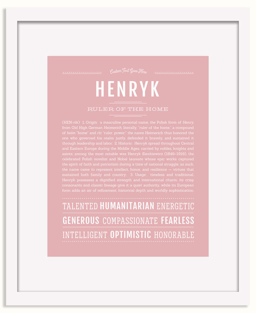 Frame Options | Dusty Rose | White Frame, Matted