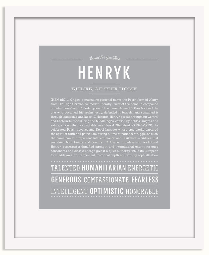 Frame Options | Light Gray | White Frame, Matted