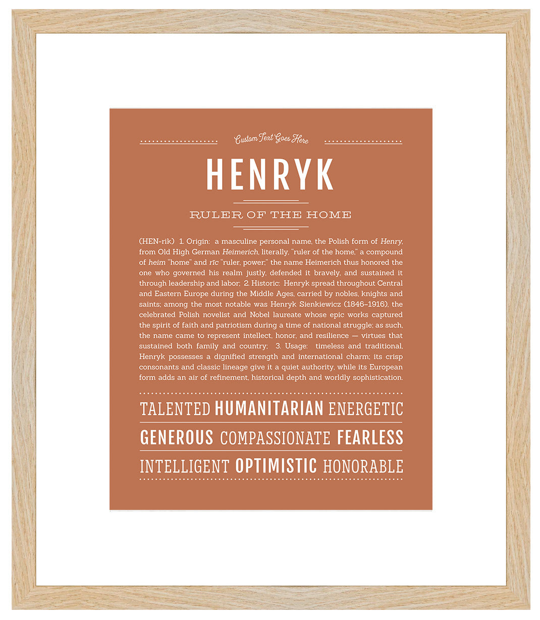 Frame Options | Terra Cotta | Maple Frame, Matted
