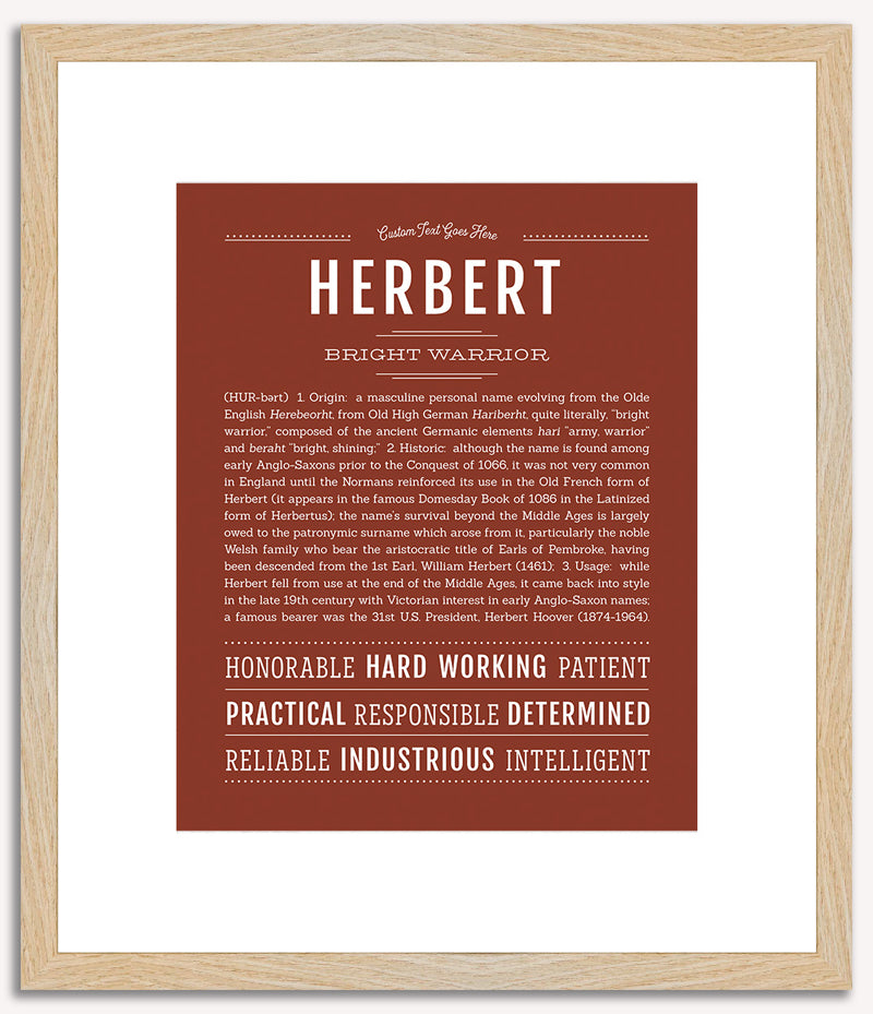 Herbert | Name Art Print