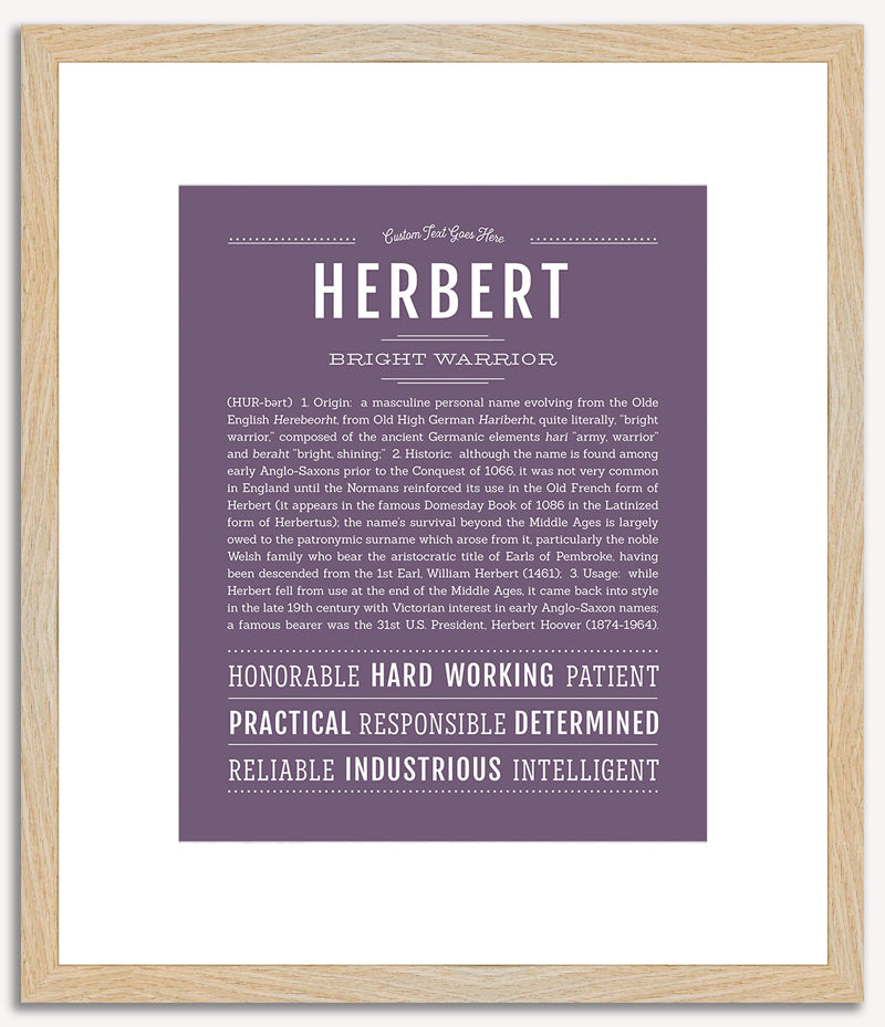 Herbert | Name Art Print