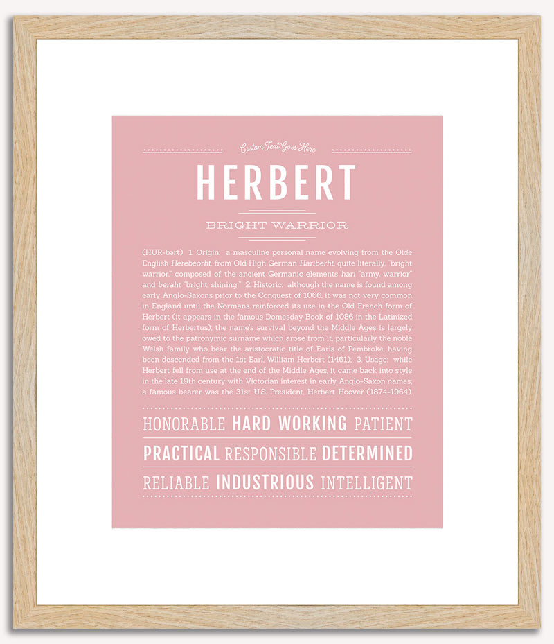 Herbert | Name Art Print