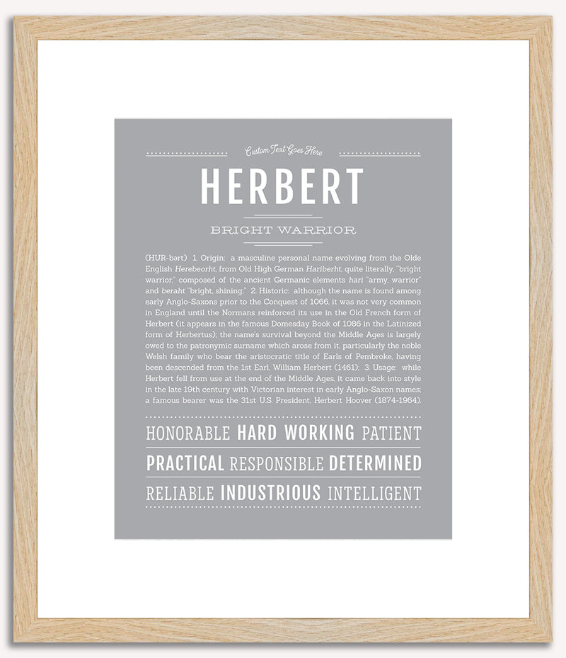 Herbert | Name Art Print