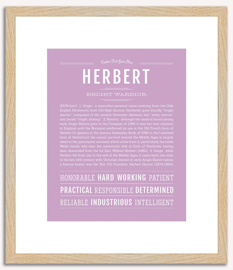 Herbert | Name Art Print