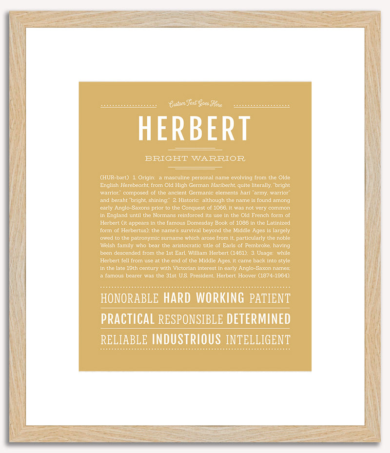 Herbert | Name Art Print