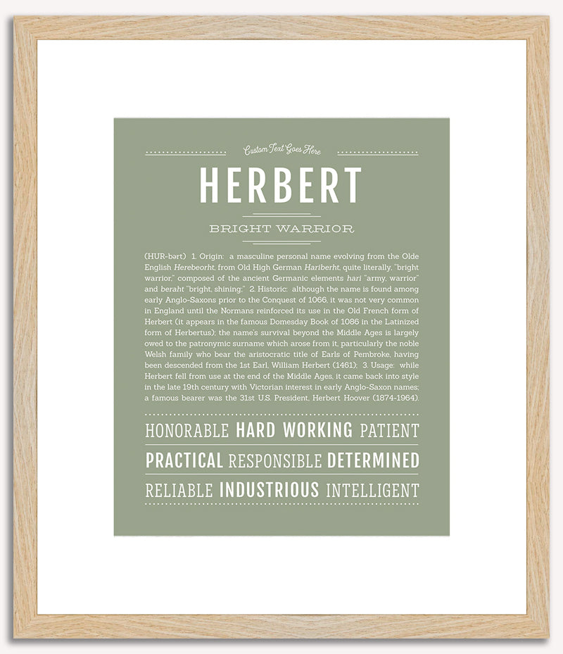 Herbert | Name Art Print