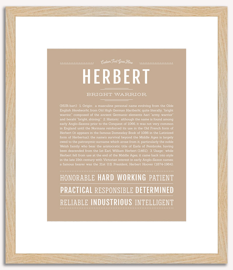 Herbert | Name Art Print