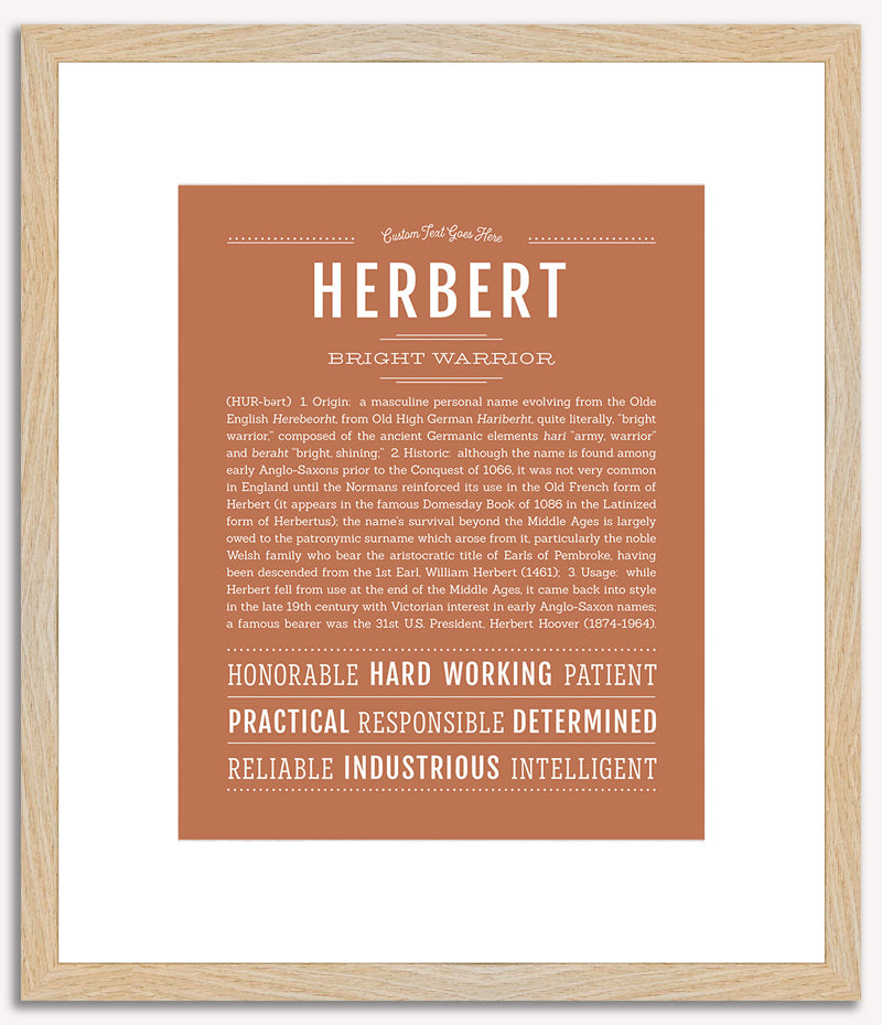 Herbert | Name Art Print