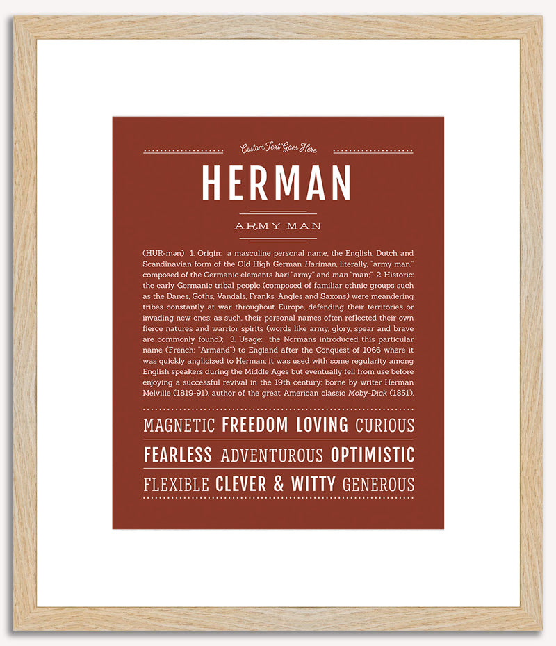 Herman | Name Art Print