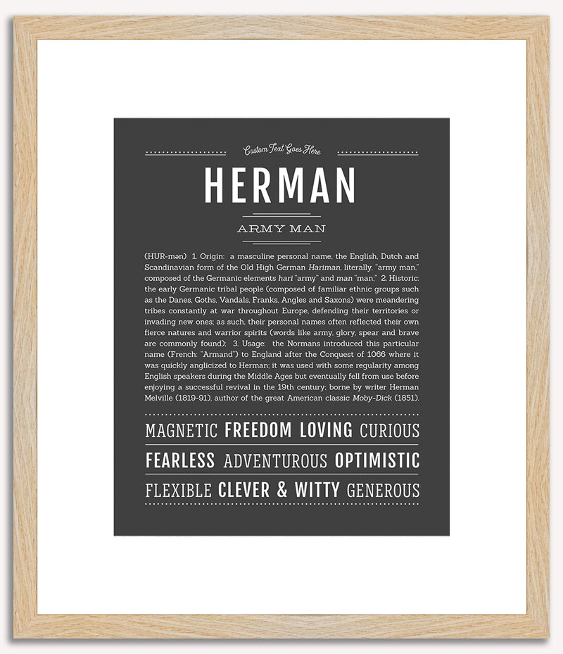 Herman | Name Art Print